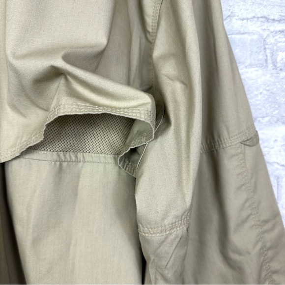 5.11 Tactical Taclite Professional Long-Sleeve Button-Up Work Shirt Sz XL Khaki - Picture 11 of 14